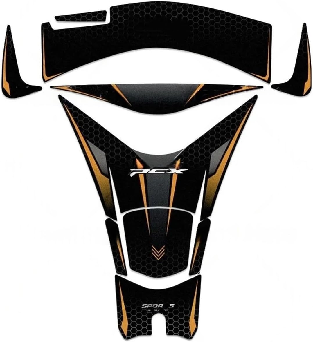 Motorcycle Tank Sticker Motorcycle Accessories Side Fuel Tank Pad Rubber Sticker City Scooter Protection Decals for PCX 2025.