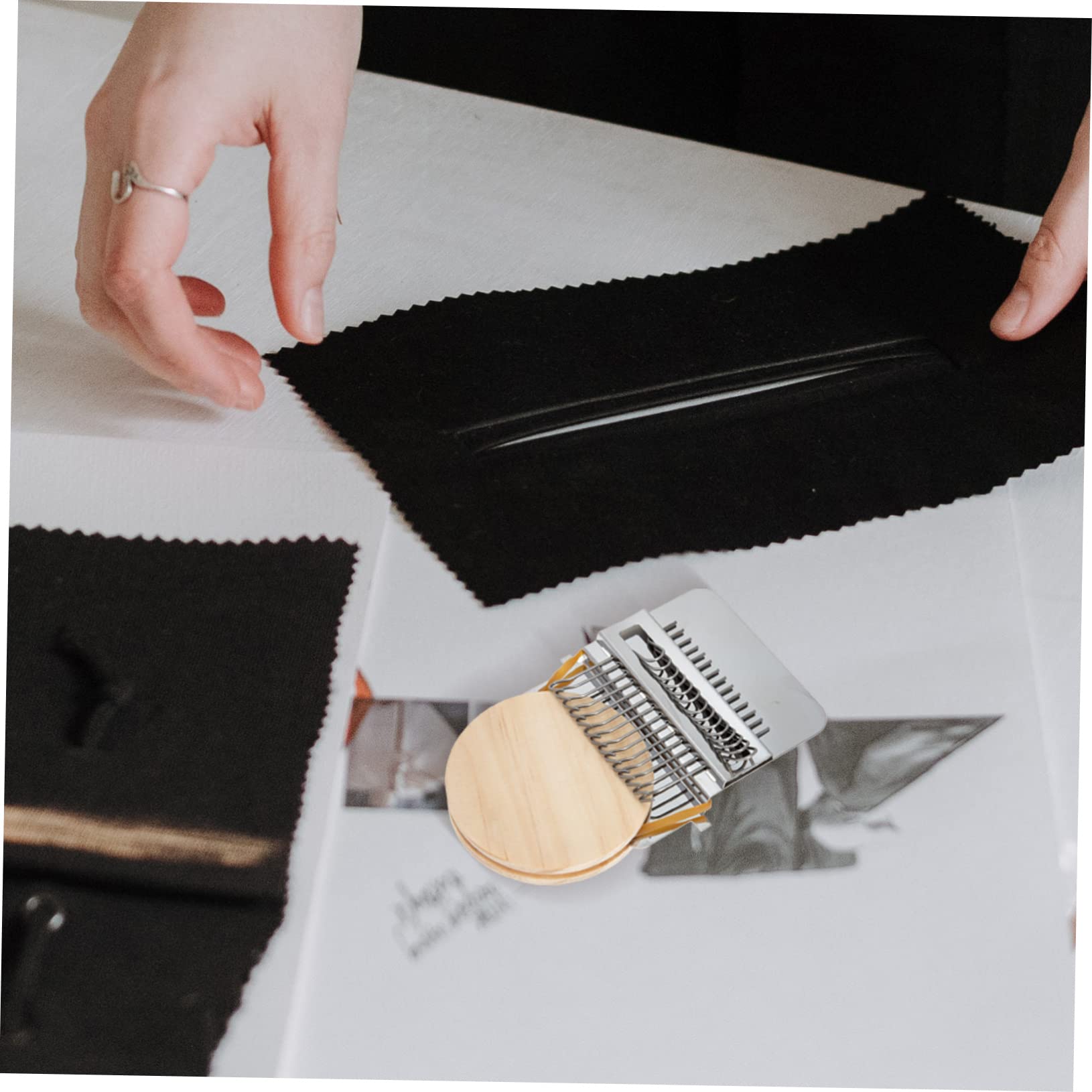 ARTIBETTER 4 Juegos Mini Telar de Tejer de Herramientas Prácticas para Remendar Ropa Kit de Bricolaje para Adultos