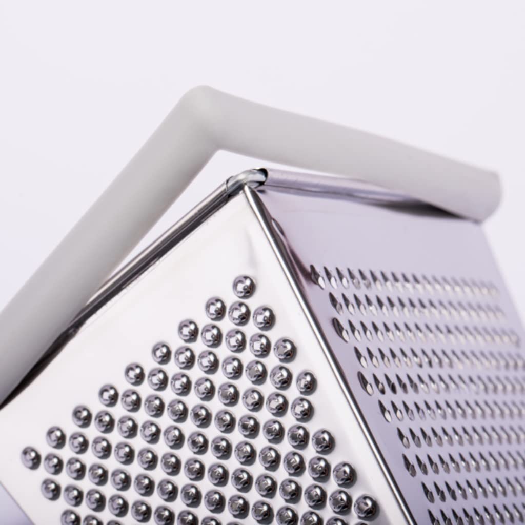 Tarka Tarka sera Steer Stal nierdzewna Czterostronna Tarka Prosta Operacja Szybka Grater Home Narzędzia do gotowania wielofunkcyjne Wytrzymały (Color : Szary)