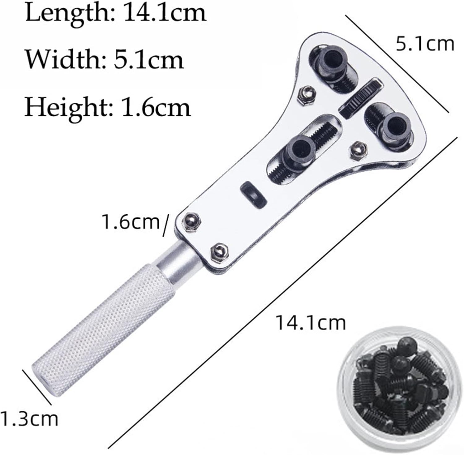 Adjustable Watch Case Opener Tool Kit - Wrist Watch Repair Tool with Screw Back Remover Wrench for Easy Watch Maintenance & Repair, Perfect for Watch Enthusiasts