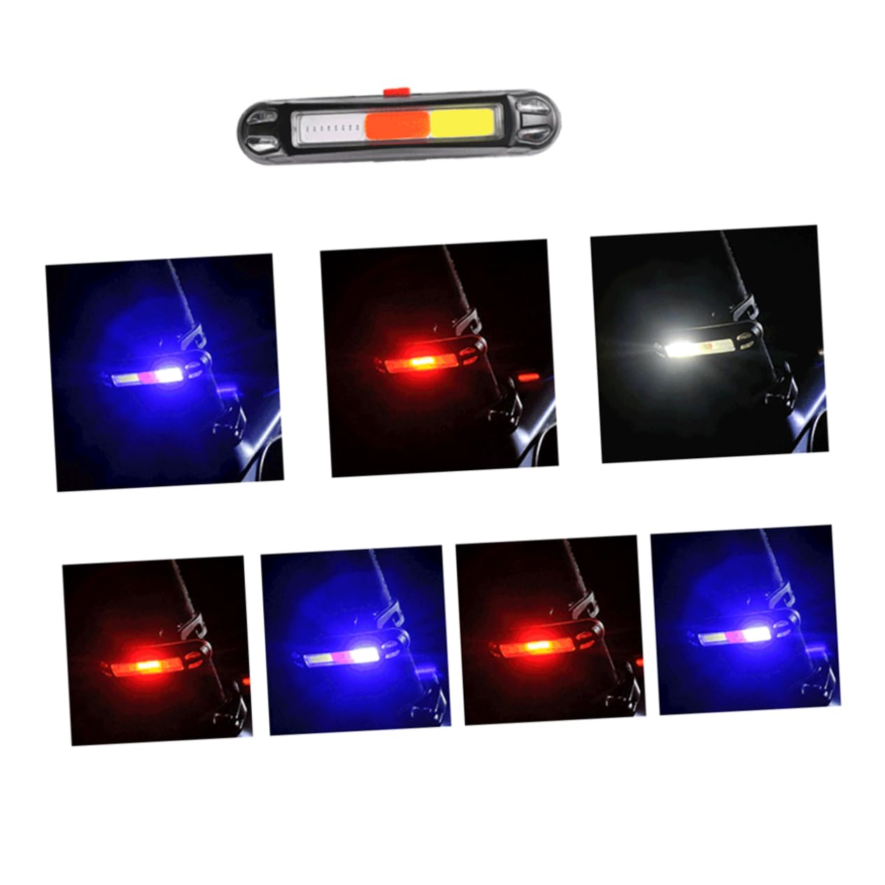 YARNOW Piloto Bicicleta 2 Piezas Luces traseras para Bicicleta USB luz de la Luz de Alerta luz de Freno