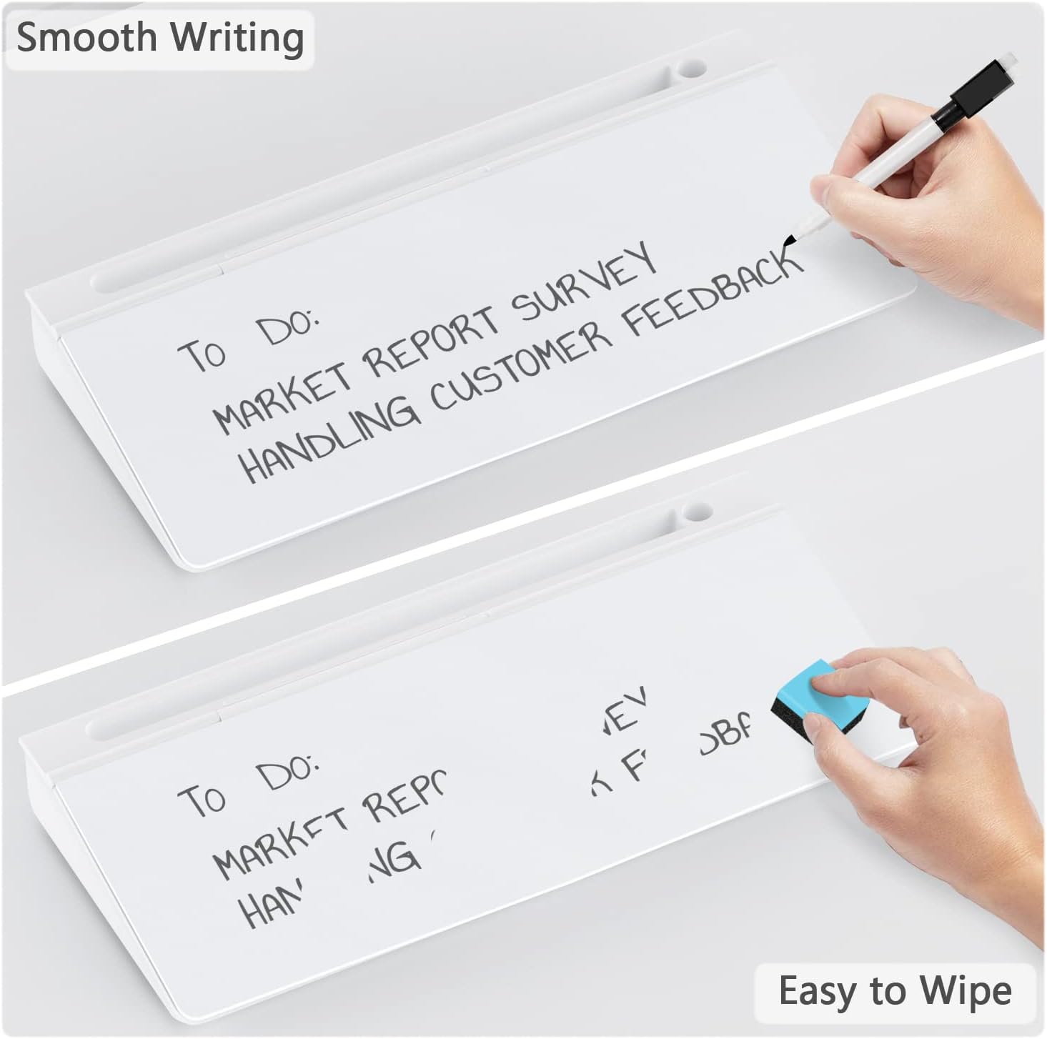 Buy Hivillexun Small Glass Desktop Whiteboard DryEraseBoard