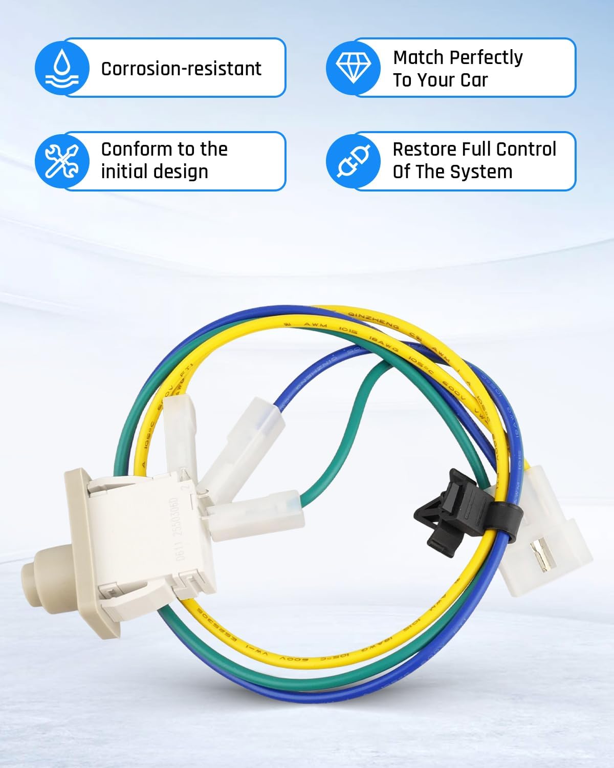 8283288 Dryer Door Switch with Wire Fits for Whirlpool Dryer WPW10318609 W10318609 8574875 W10128087 WP8283288 4165281 4371407 8519323 865677