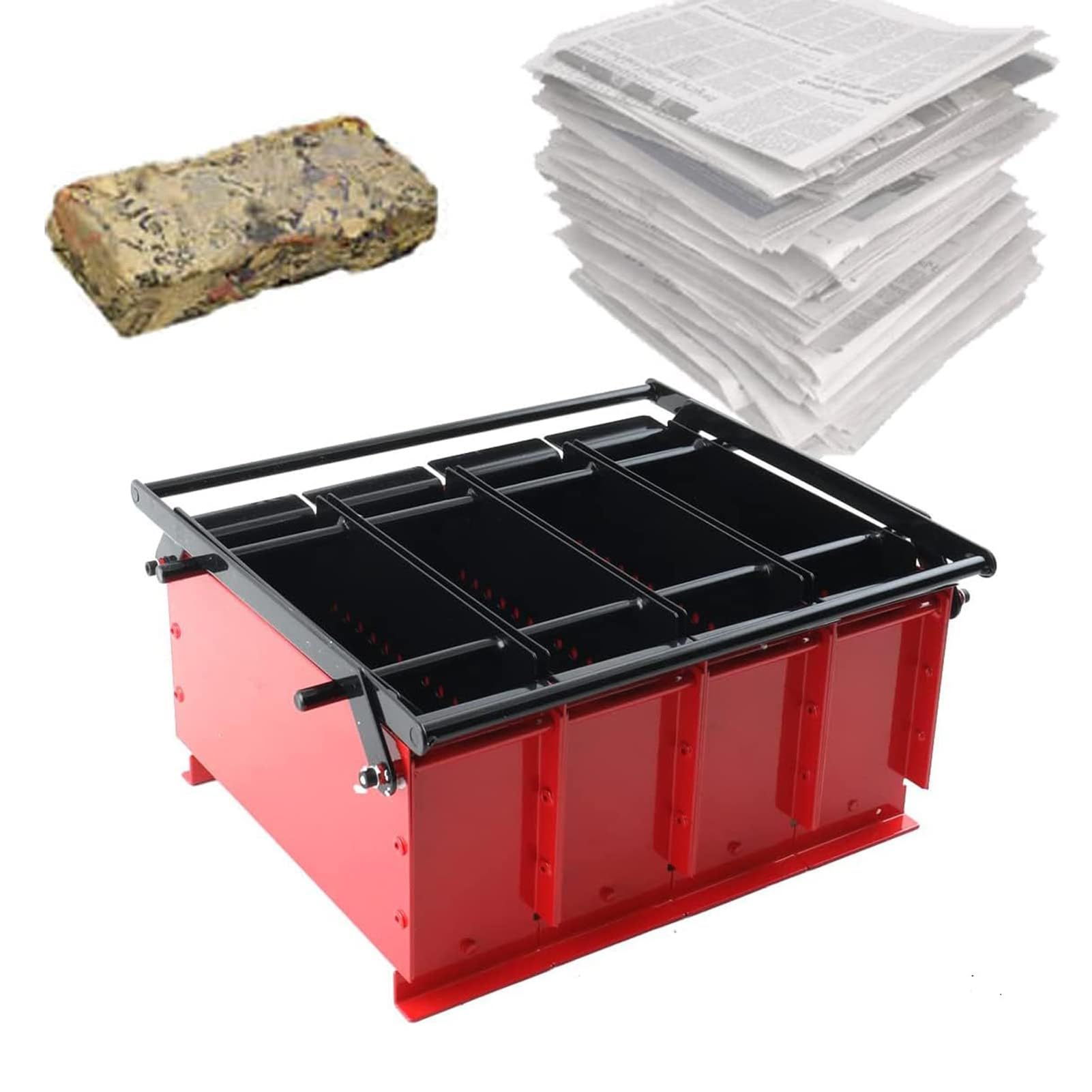Maszyna do brykietowania kłód papierowych, wydajna maszyna do produkcji cegieł z papieru do samodzielnego montażu, mocna i wytrzymała/oszczędzająca miejsce/antykorozyjna/zapewniająca długą żywotność,