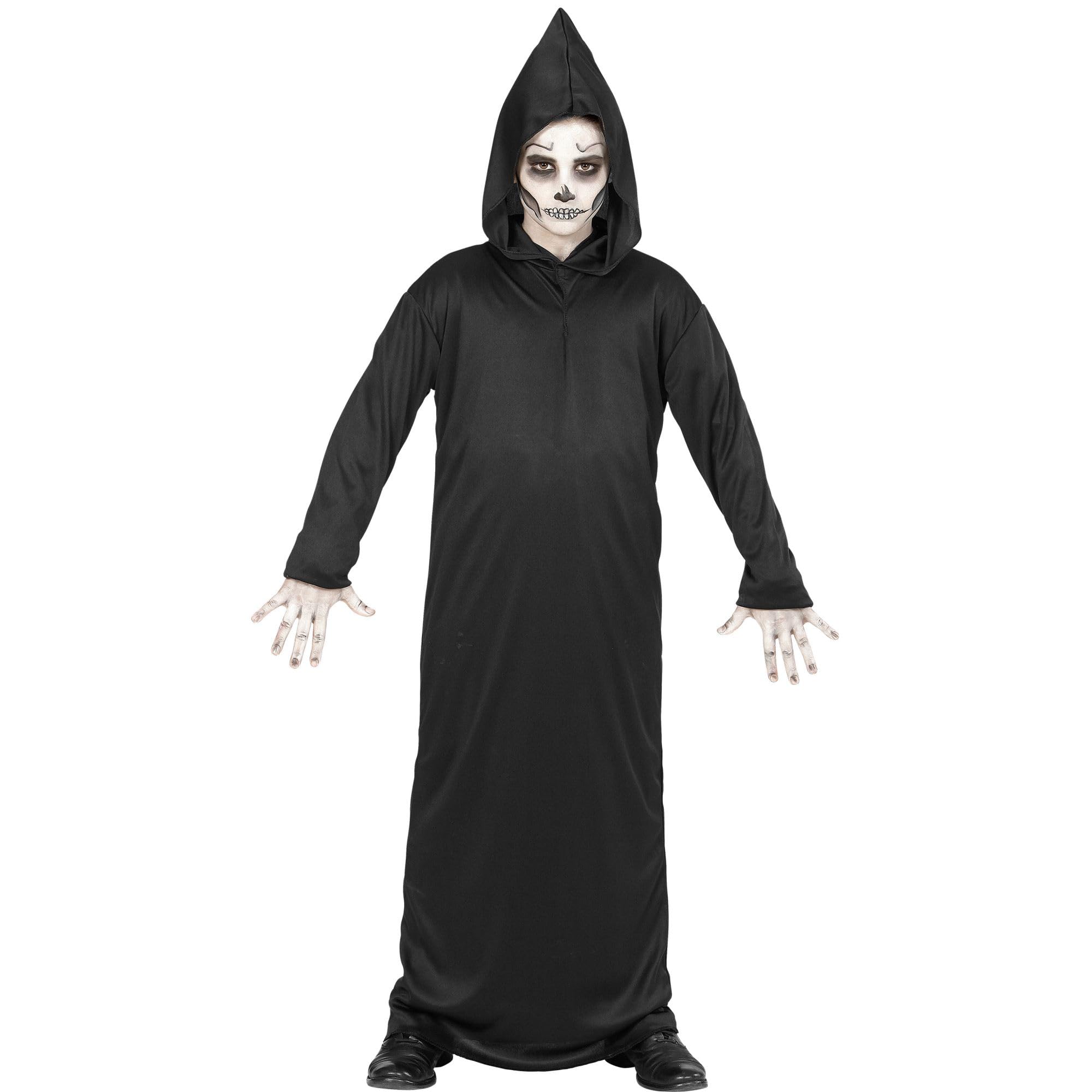 Widmann - Children's Grim Reaper, black robe, Grim Reaper, fancy dress costumes, carnival, Halloween