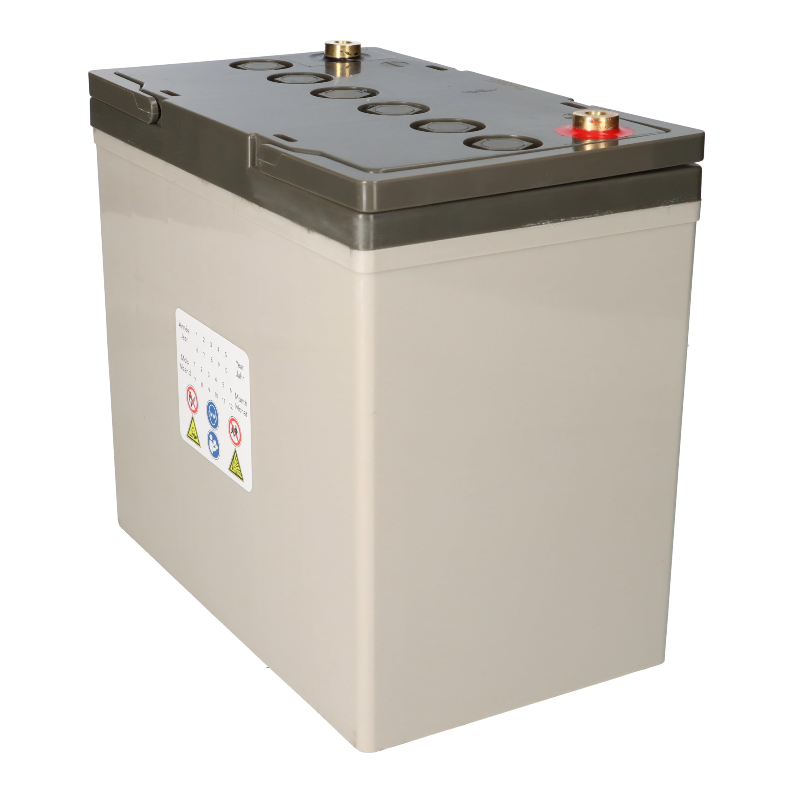 Lot de 2 batteries gel plomb 12 V 50 Ah compatibles avec fauteuil roulant, E-Mobil pour personnes âgées, etc. - 2 batteries au plomb 12 V 50 Ah - Compatible avec fauteuil roulant - Longue durée de vie