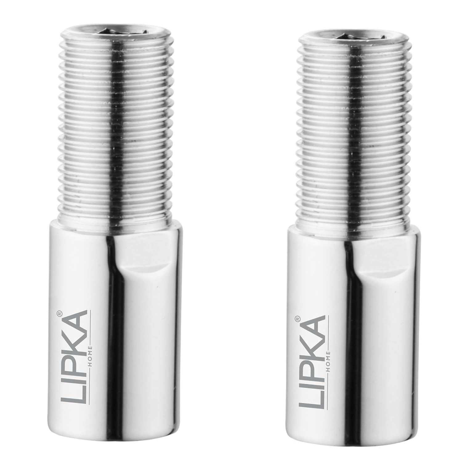Lipka Full Brass Extension Nipple (3 inches) for Pipe Fittings | Pack of 2 | Chrome Finish (B0CWDJGMLN) Amazon Price History, Amazon Price Tracker