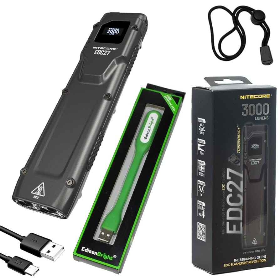ホ*ト様 NITECORE EDC27とホルスター New Nitecore EDC27 UltraSlim Everyday Carry Flashlight: Comp