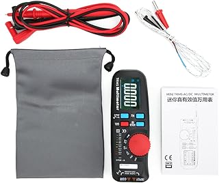Multi-Function Digital Multimeter True RMS AC/DC Voltage Current Tester 6000 Detector Counts ABS Material with Large Color LCD Display