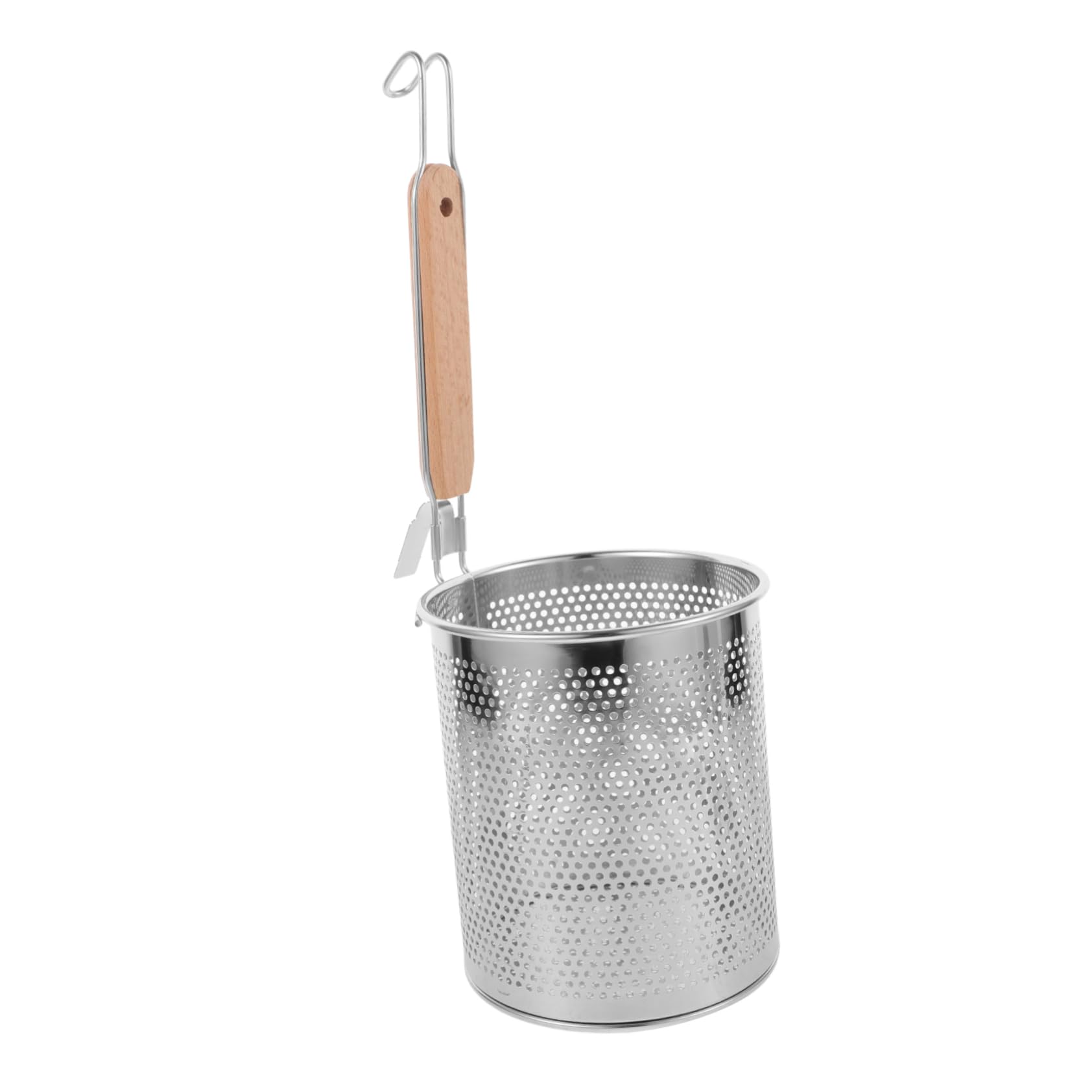 1pc Noodle Spoon Strainer Colander Drain Spoon Kitchen Utensil Flour Colander Kitchen Frying Basket Practical Filter Basket Multipurpose Storage Basket Kitchen Strainer Frying Tool