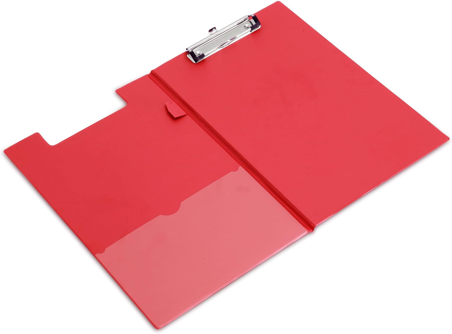Rapesco A4+ Clipboard Foldover with Film Pocket PVC - Red