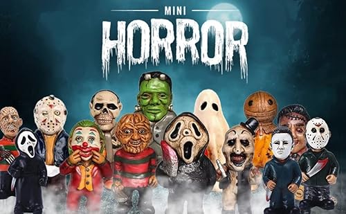 Cafele Horror Movie Garden Gnomes Killer Set, Nightmare On Elm Street Murderers Michael Myers Freddy Jason Halloween Zombie Gnome Resin Figurines For Indoor & Outdoor Lawn Patio Yard Décor (10 Pcs) #TOP1
