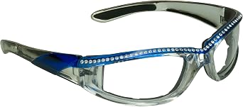 Bikershades Chrome Motorcycle Glasses with Rhinestones Foam Padded for Women.