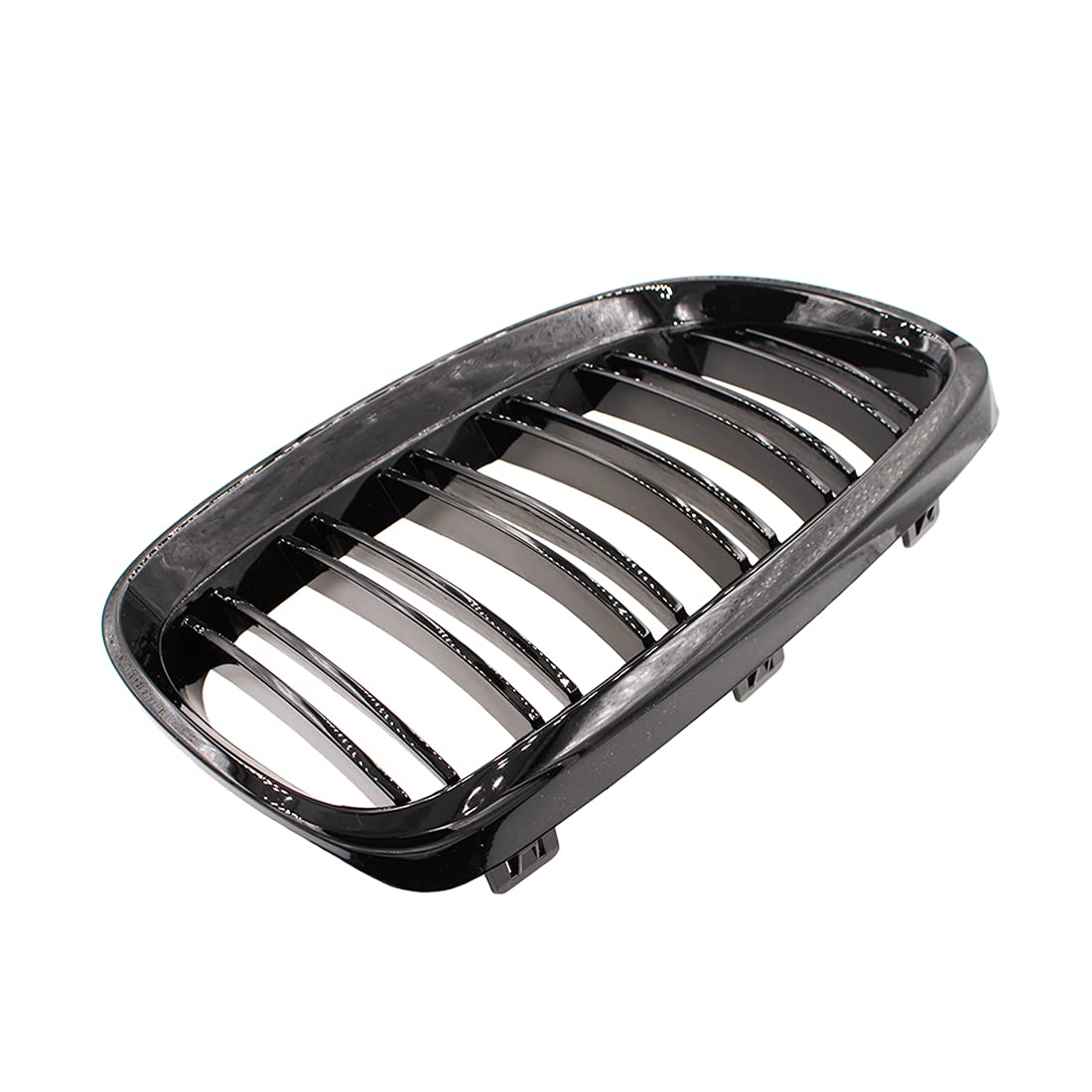 Paire De Grilles Calandre Noir Brillant Double Ligne Pour BMW E92 E93 Série 3 2007-2010