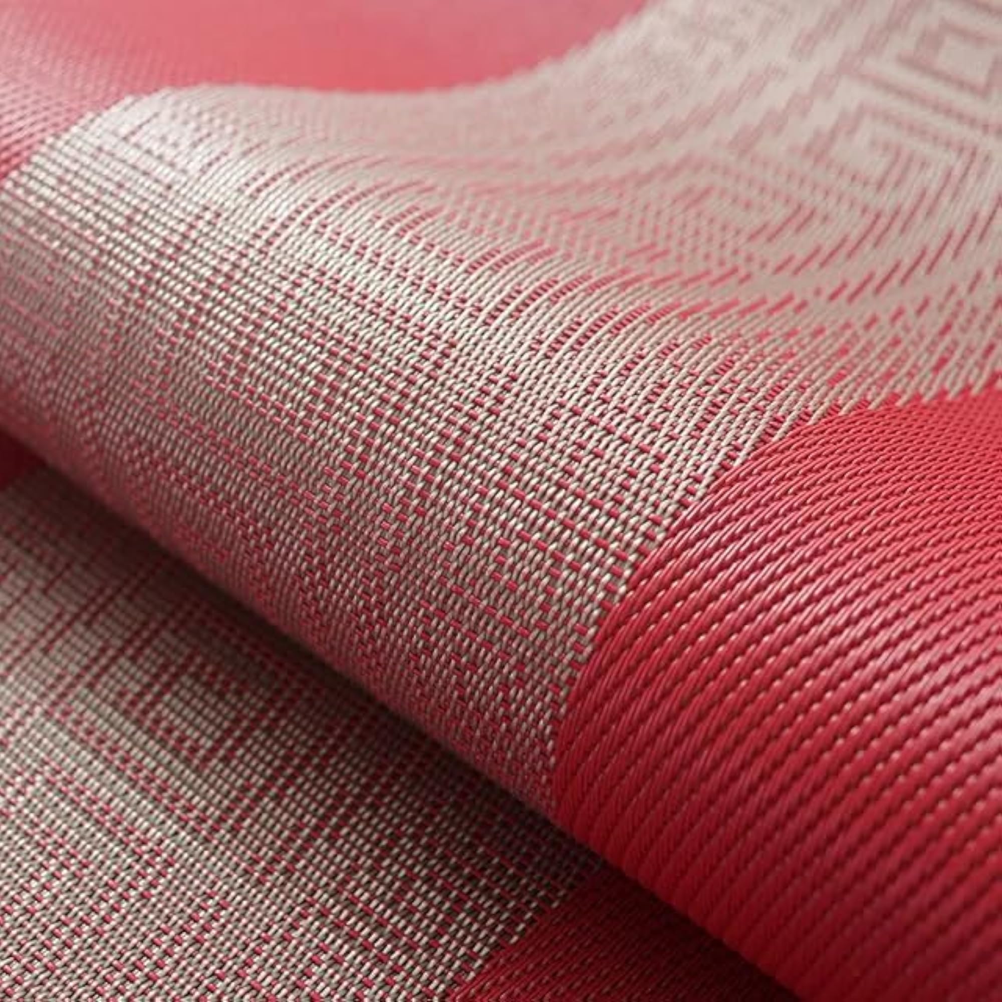 Heat-Resistant PVC Woven Placemat Set with Runner, Non-Slip