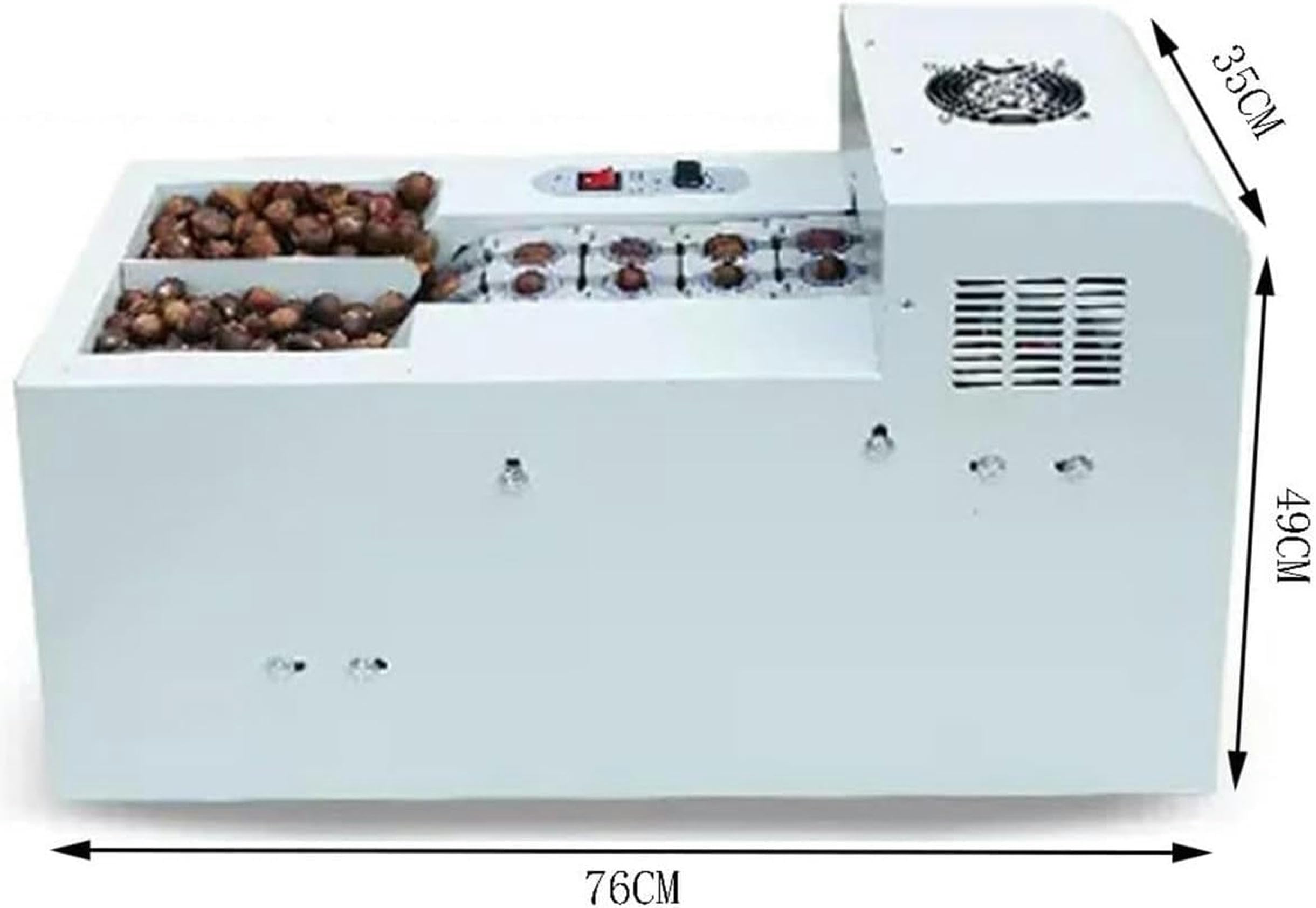 Macchina Commerciale per Castagne, frantoio Elettrico per Castagne 30-50 kg/h, Macchina Automatica per la spremitura, Doppia Catena