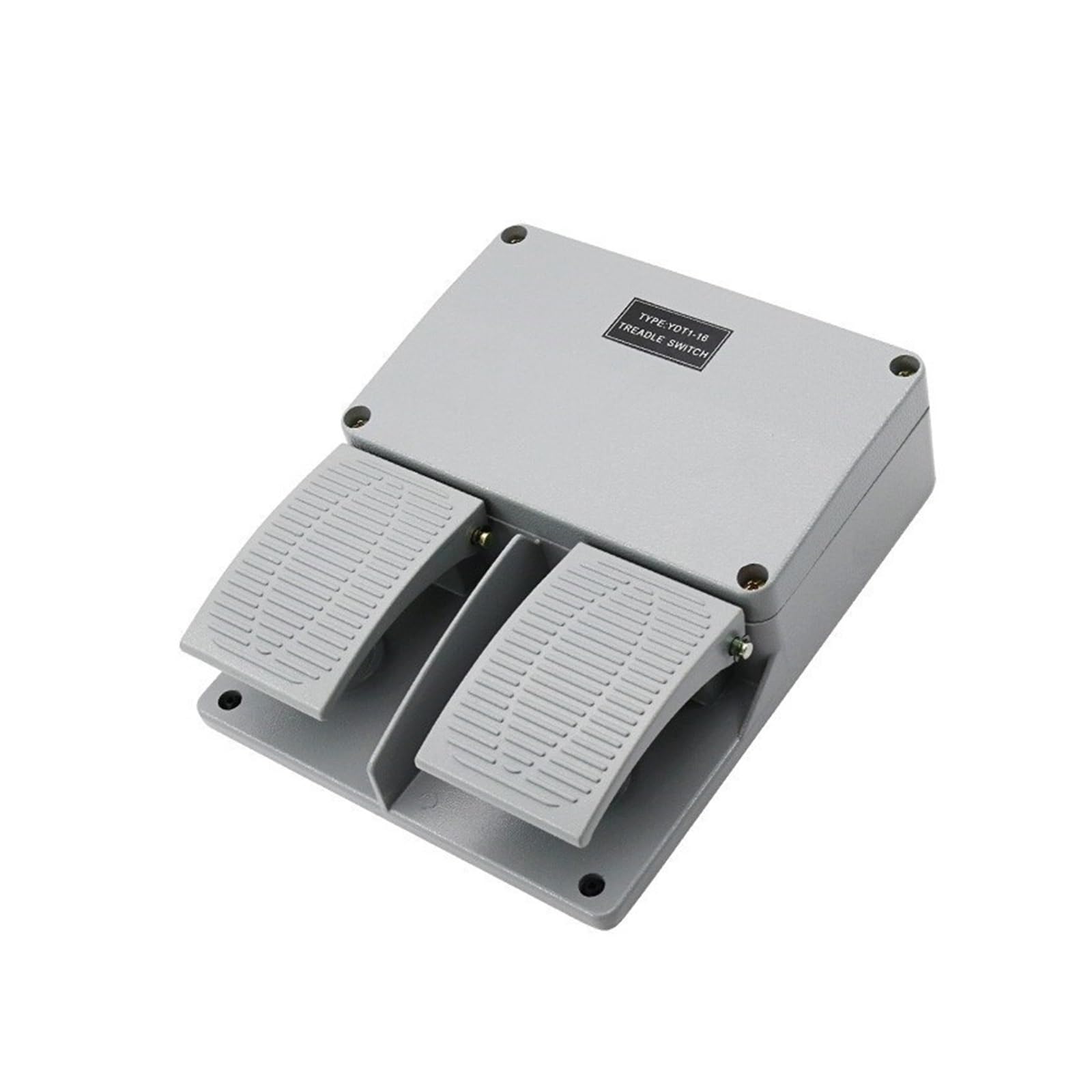 Interruptor de pie doble YDT-16 en aluminio robusto y contactos de cobre plateado 1