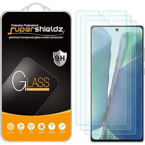 (3 Pack) Supershieldz Designed for Samsung Galaxy Note 20 5G Tempered Glass Screen Protector, Anti Scratch, Bubble Free