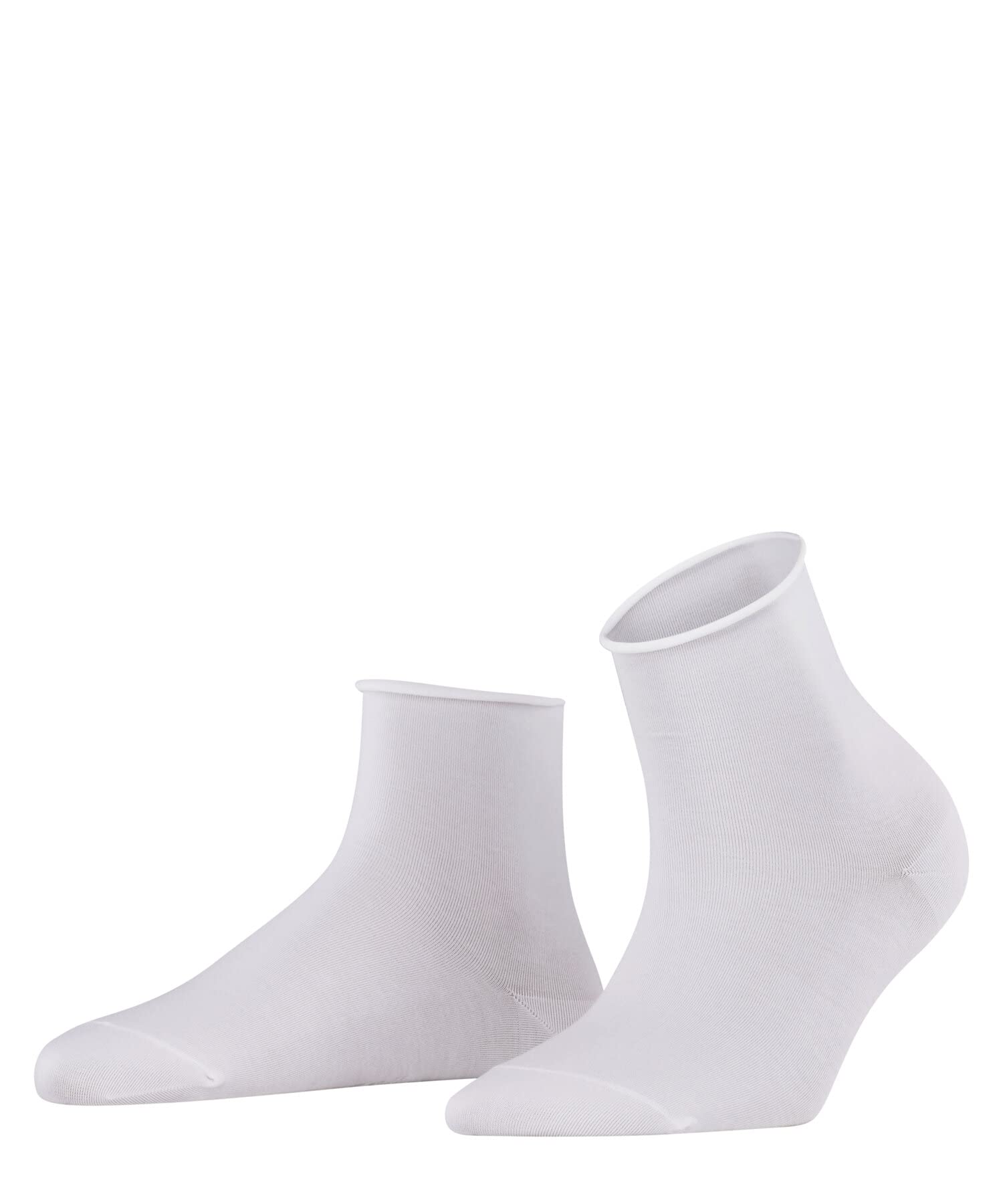 FALKE Women's Cotton Touch W Sso Thin Plain 1 Pair Socks, White 2000, 2.5-5