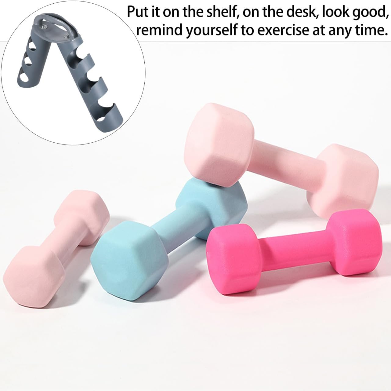 POPETPOP 1pc Rotating Dumbbell Rack Compact Weightlifting Stand for Home Gym Stable Portable Dumbbell Storage Exercise Accessories for Strength Training
