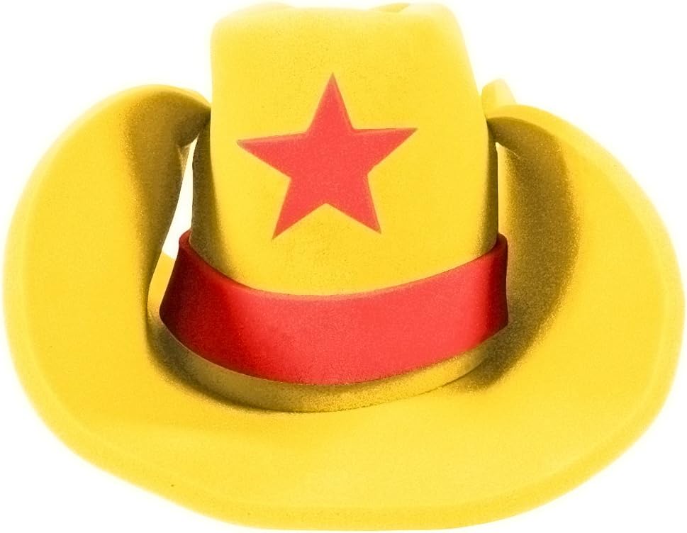 Funny Party HatsFunny Party Hats Cowboy Hat, One Size, 19 inches, am328, Foam, Oversize Costume Headwear, Unisex, for Teens and Adults, Halloween and Birthday Party Accessory