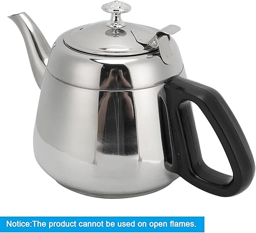 Miniatura 4 de Tetera de acero inoxidable de 1.5L2L, tetera de té de hojas, tetera de agua caliente con filtro, infusor extraíble, estufa, teteras de té (1.5