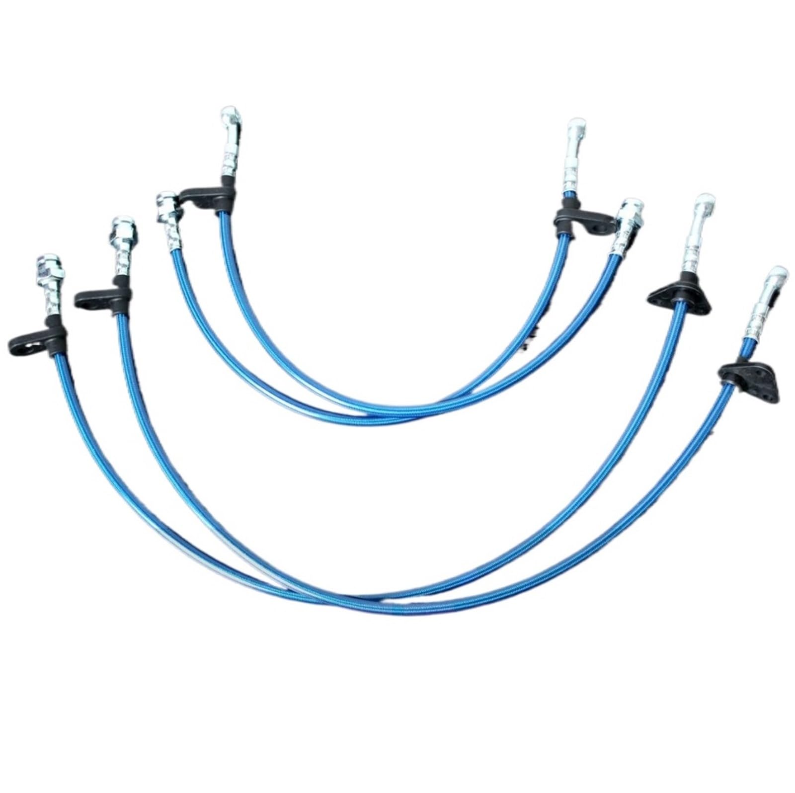 Stainless Steel Brake Line Fit for Civic 92-95 Fit for Acura Integra 94-97 F Brake Lines Kit(Blue)
