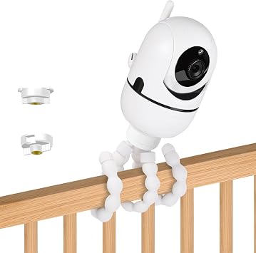 Tripod Baby Monitor Mount for HelloBaby HB65/HB6550/Pro/HB6560/HB6240/ HB6351/ HB6339/ HB66/HB40/HB66, ANMEATE SM935E, Without Tools or Wall Damage