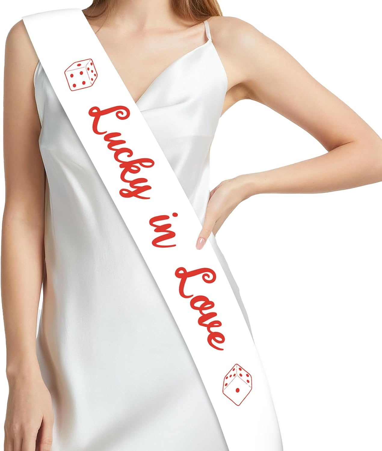 Vegas Bachelorette Party Decorations Lucky In Love Bachelorette Sash Casino Night Bridal Shower Decor Red Glitter Casino Bride Sash 1 Count