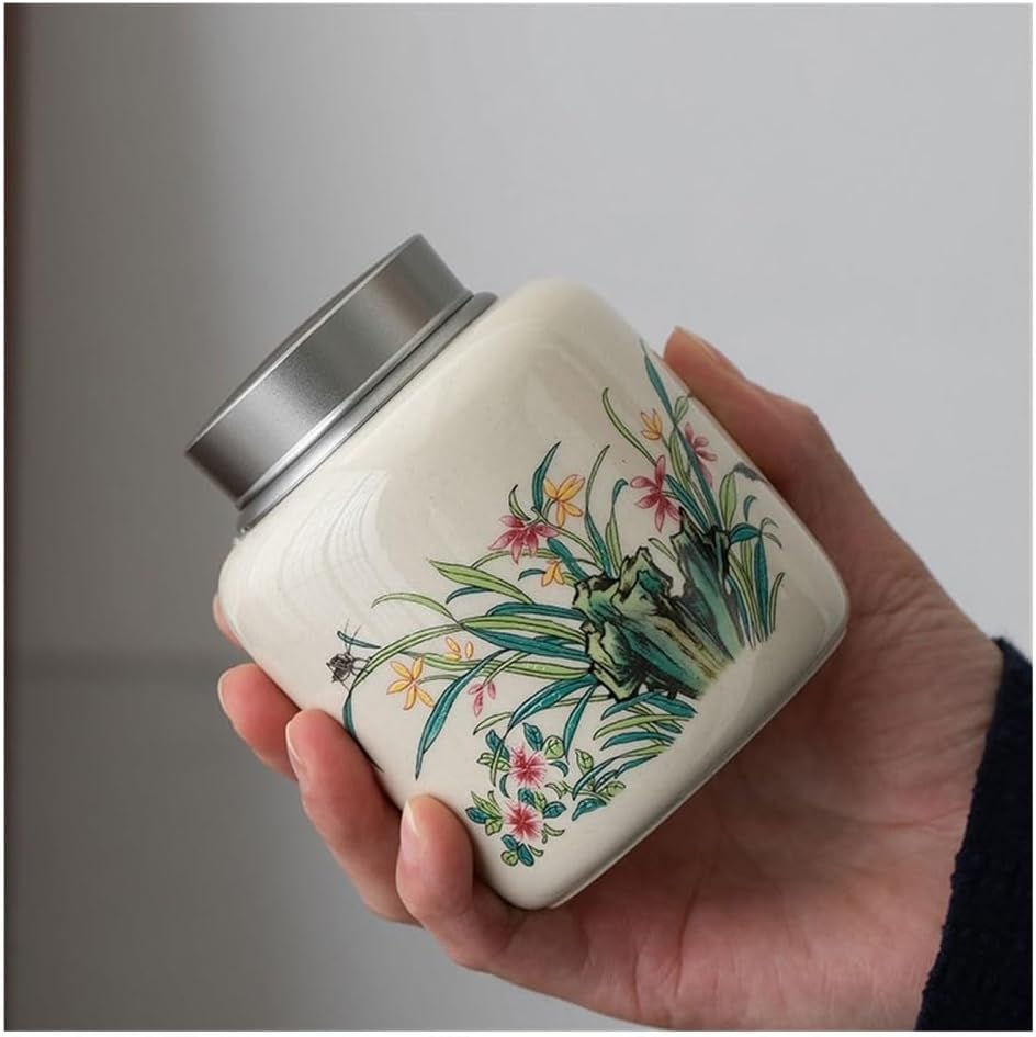 Tea Container Sealed Canisters Tea Kitchen Storage Sugar Upscale Portable Small Size Travel