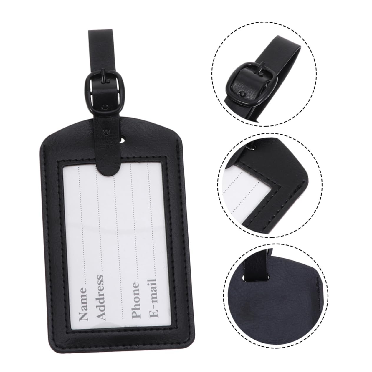 FOMIYES 2 Set Tag Valigia Pu Etichette Per Bagaglio Design Identificatore Pratico Per Valigie Adatte Trolley Borse 5 Pezzi*2