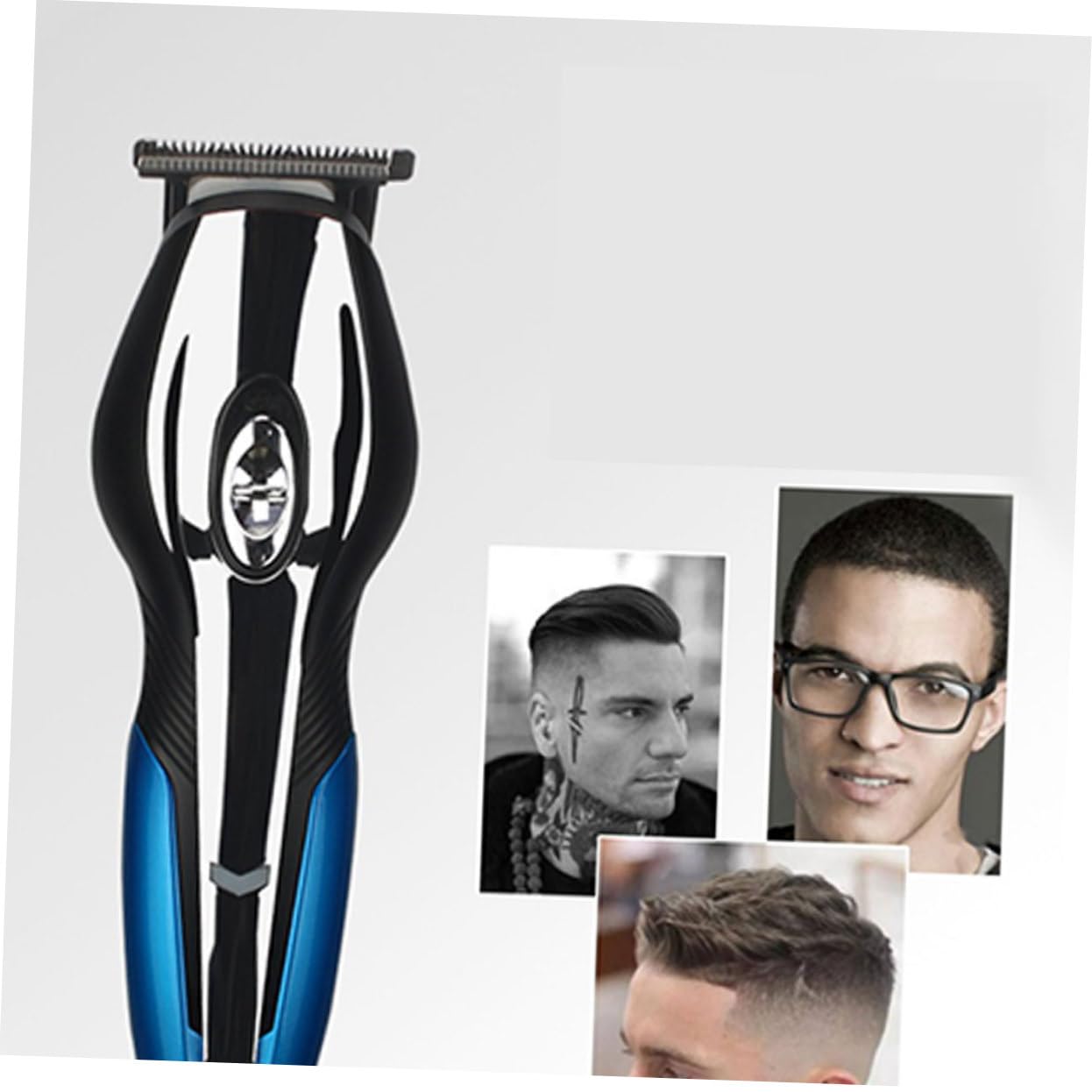 VALICLUD Kit Rasoio Elettrico Da Uomo Multifunzione Usb Ricaricabile Con Epilatore Naso, Pinzette e Accessori Da Barbiere Compatto Per Cura Viso e Barba in Acciaio Portatile