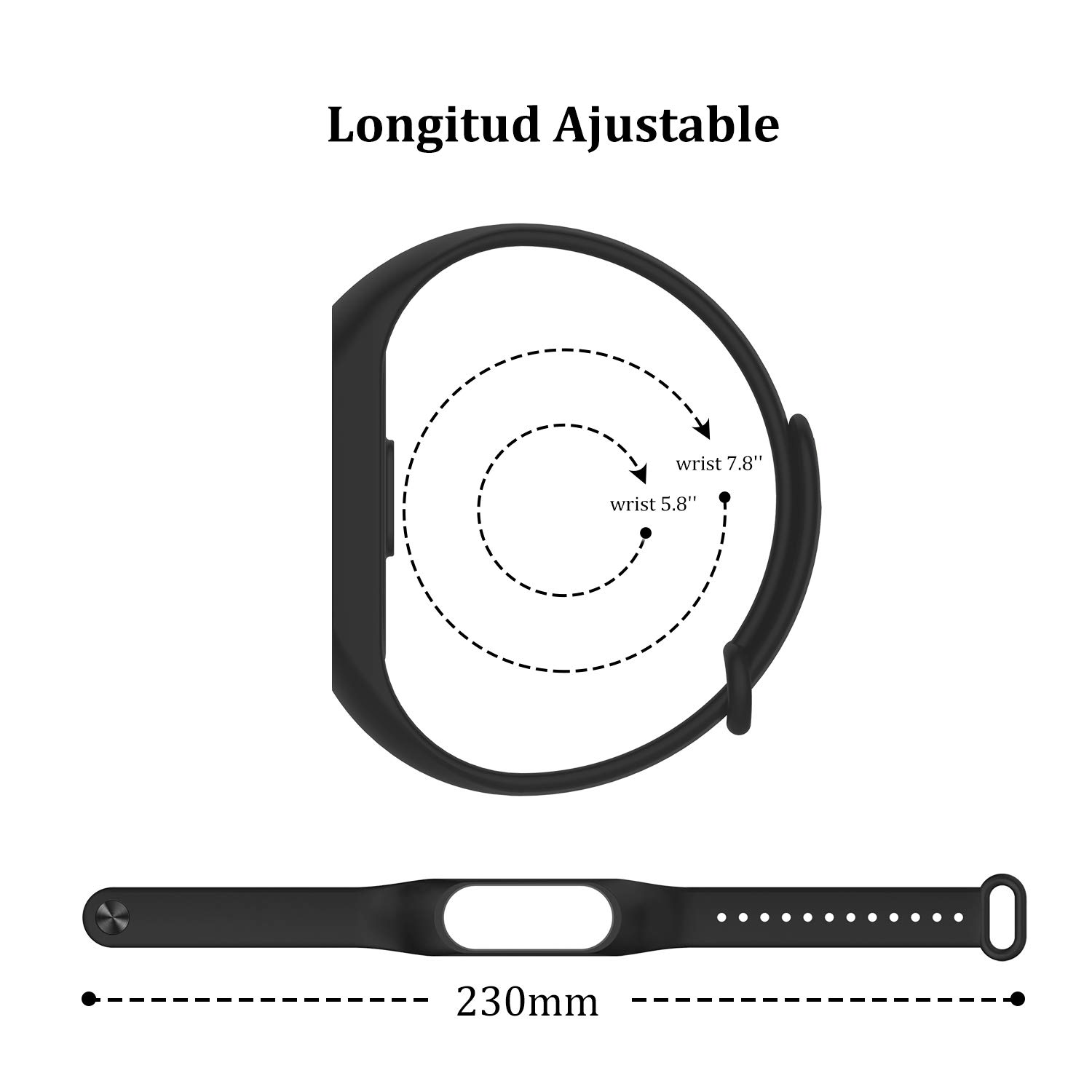 Xiaomi Mi Band 3 Ersatzband Silikon Armband Original Mijobs MiBand 3