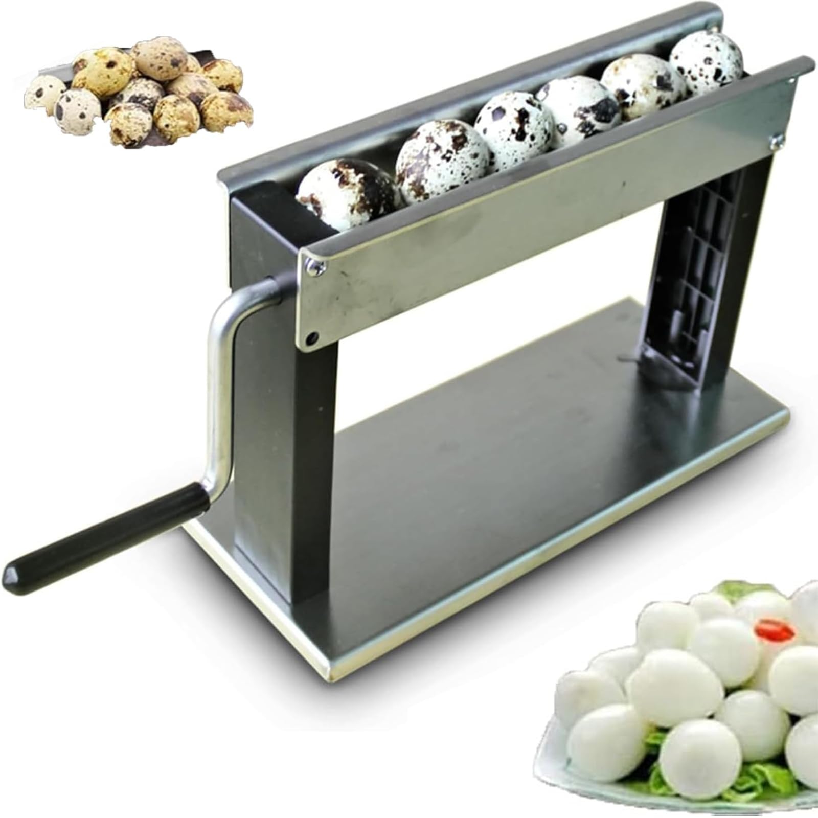 XNZJHPP High-Efficiency Manual Quail Egg Peeling Machine - 15 KG/H Output, Boosts Productivity for Restaurants & Supermarkets - Ideals for Food Service Operations