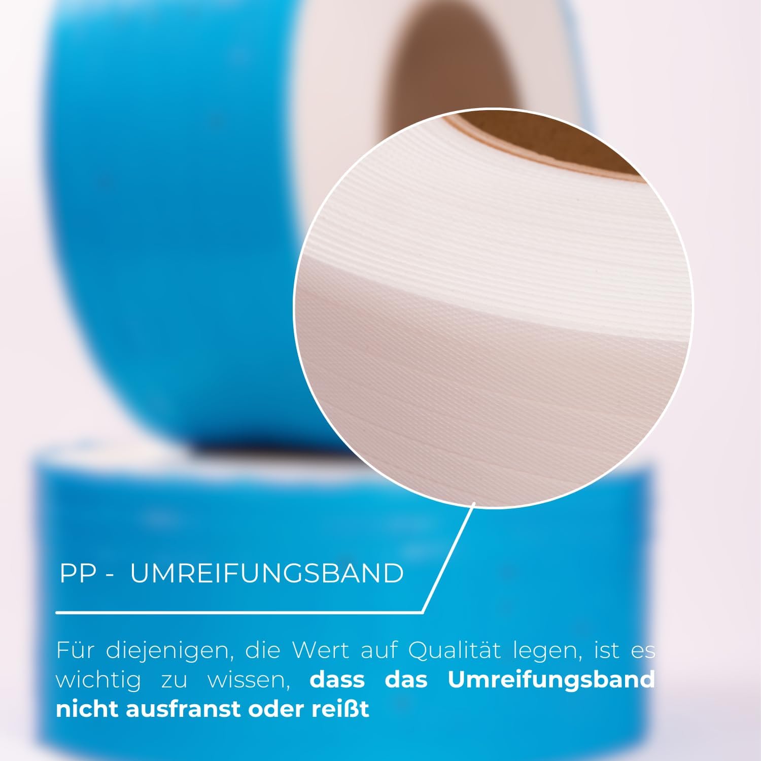 Nastro Reggetta in Polipropilene PP – 1 Rotolo 2800m Bianco, 12mm Larghezza, 0,6mm Spessore, Resistenza 158kg – Ideale per Macchine Reggiatrici Automatiche e Manuali