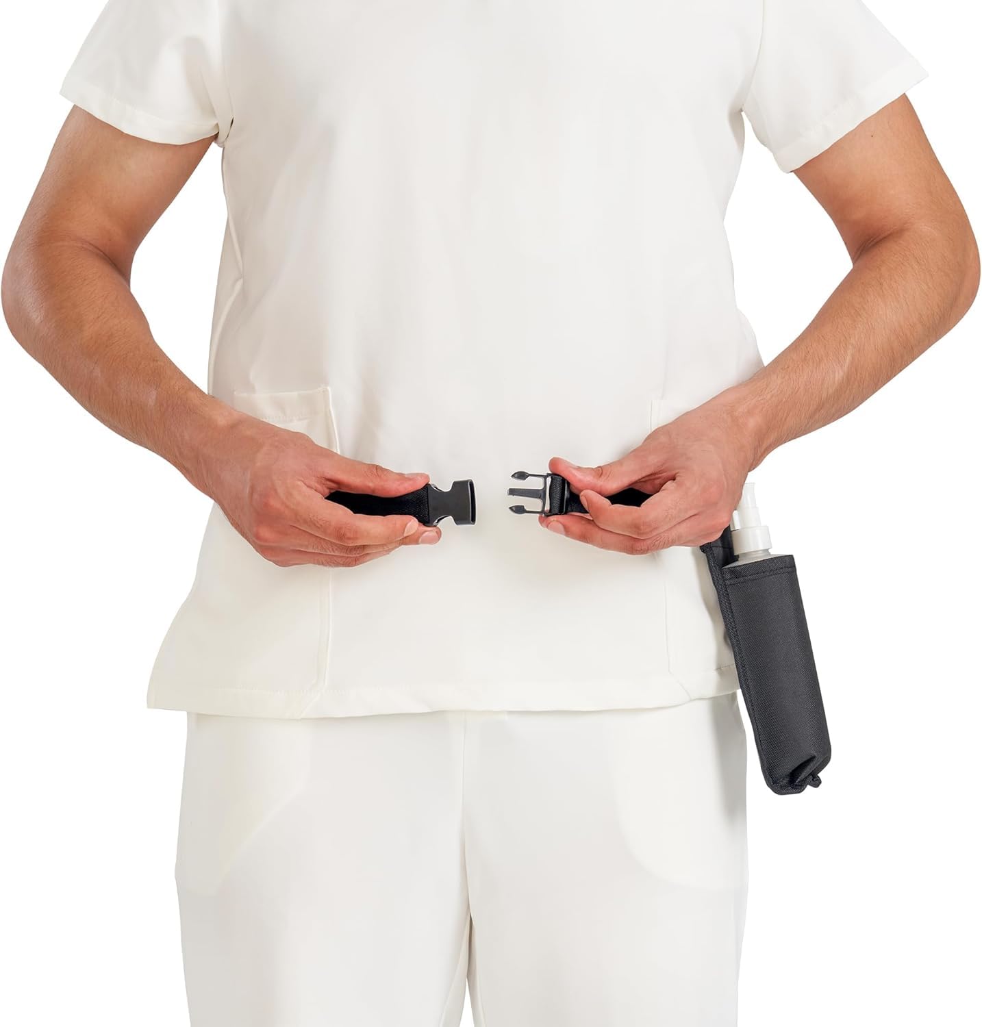 Master Massage Étui pour huile de massage réglable et résistant à la chaleur pour crème et lotion - Comprend un distributeur à pompe rechargeable de 227 ml (noir)