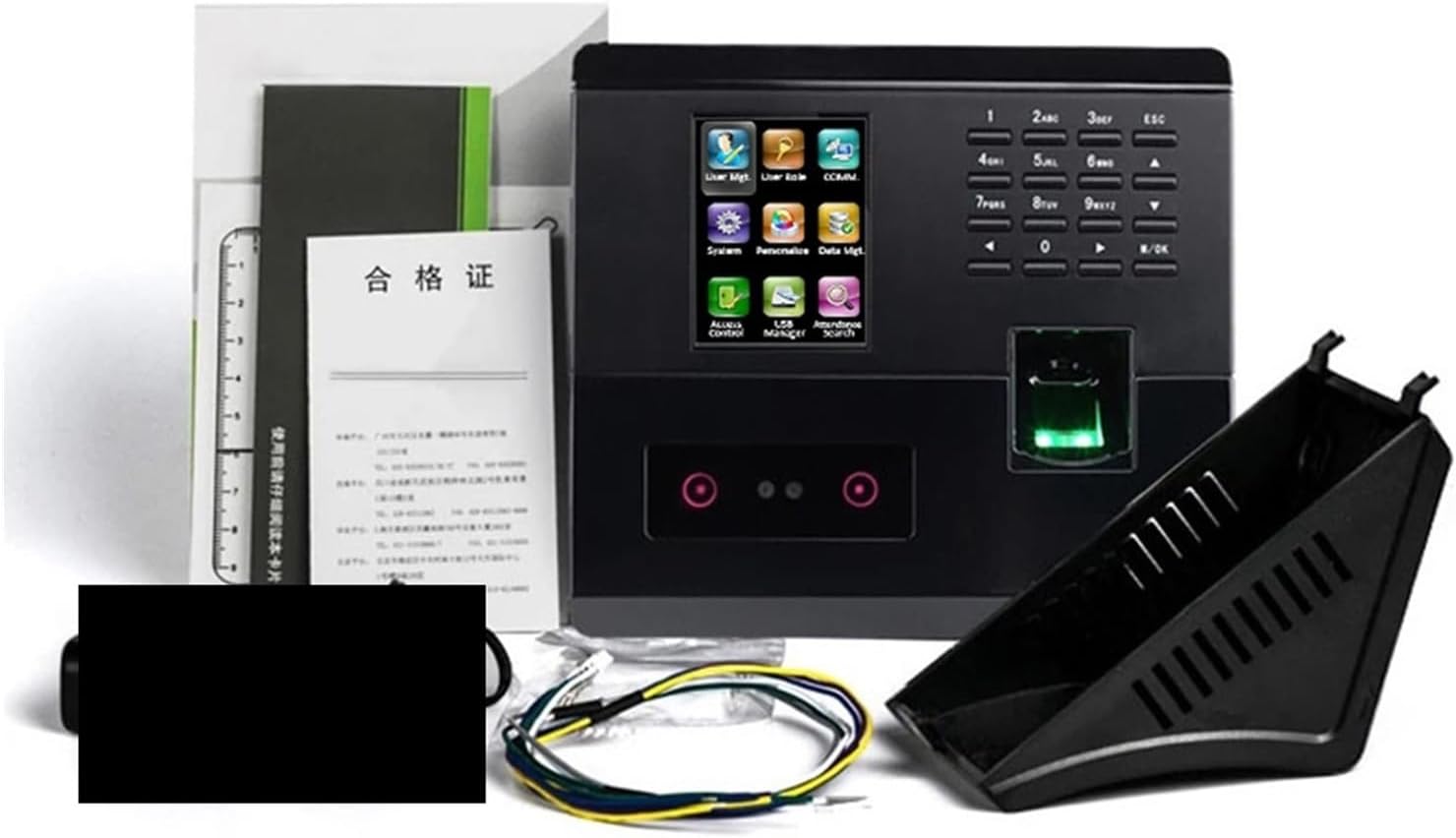 生体認証指紋顔ログイン認識時間出席およびアクセス制御マシン USB 時間時計使用電気錠 中小企業向け(FA200)