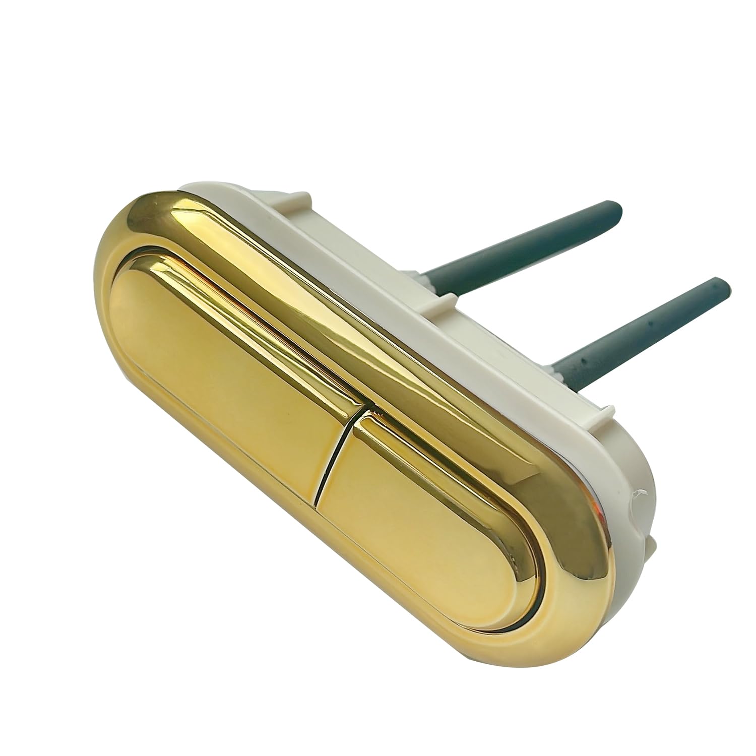 のぼたん WinZo Golden Oval Toilet Button for Dual Flush Tank Valve