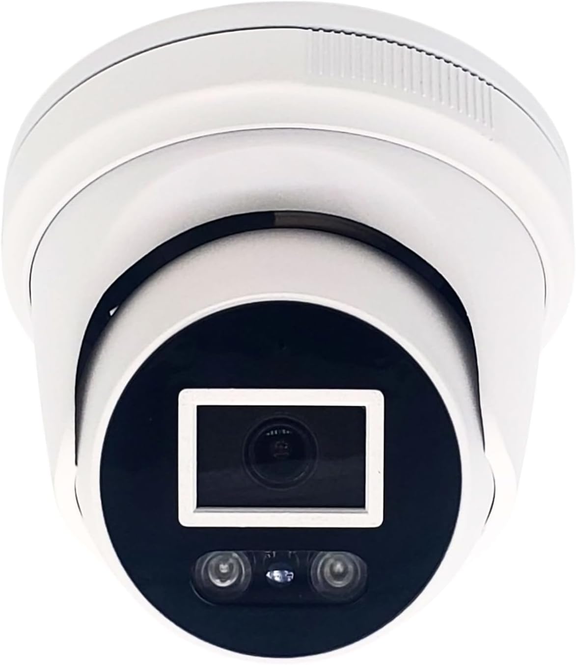 Evertech H.265 5MP IP PoE Network Indoor Outdoor Dual Light Full Color Security Surveillance Dome Camera with 2.8mm Fixed Wide Angle Lens and Built-in Mic