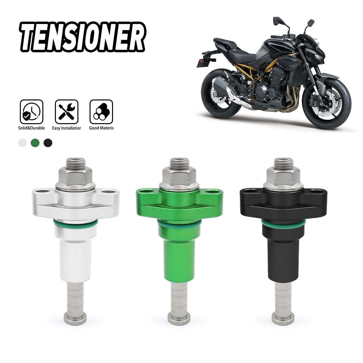 Regulator Napinacza łańcucha Pasuje do Kawasaki Pasuje do Z900RS ZR900 Z1000 ZR1000 Pasuje do Ninja 1000SX ZX1000 Napinacz łańcucha krzywkowego(Black)