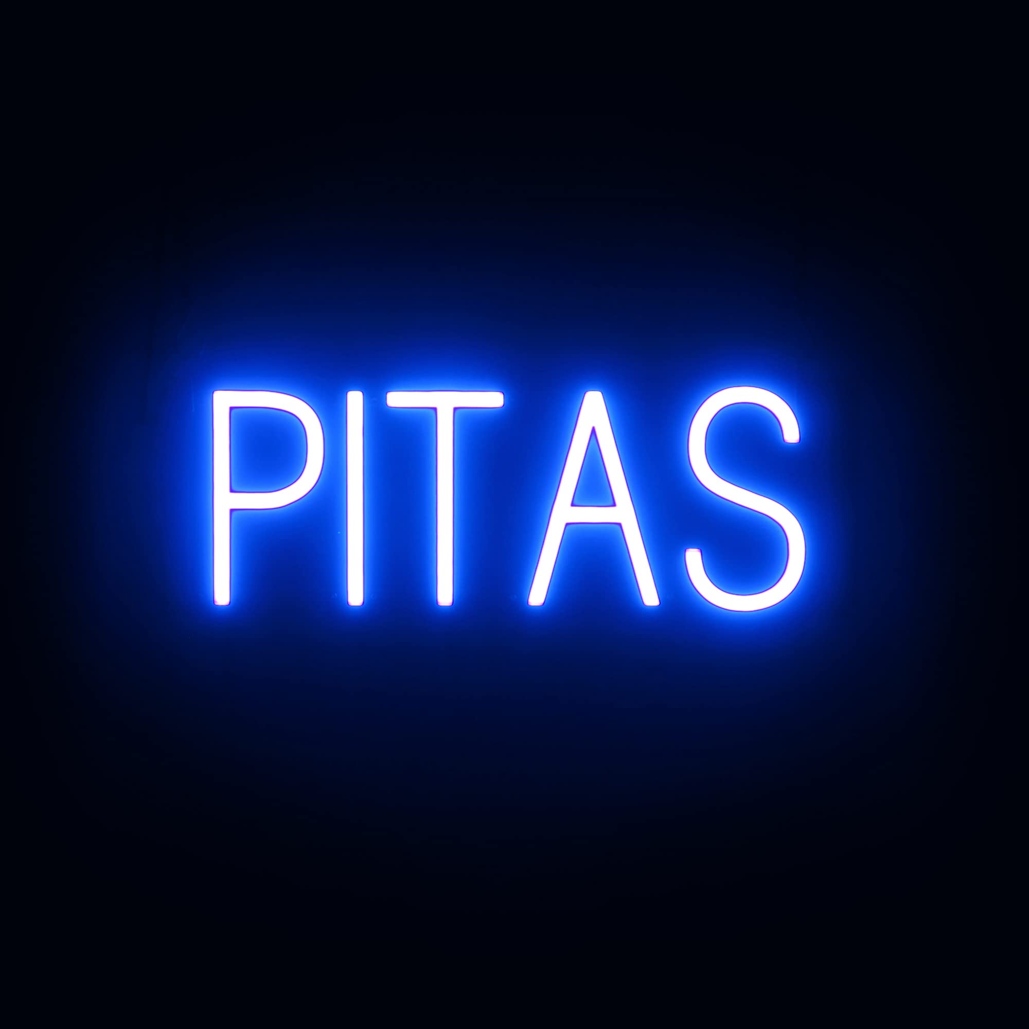 SpellBrite LED Neon PITAS Sign for Business - Blue, 18" x 6"