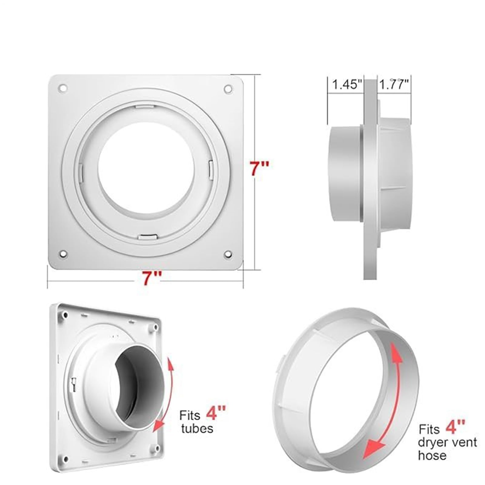 Kit Di Sfiato Per Condizionatore Portatile Pannello Adattatore Regolabile | Kit finestra per tubo di scarico AC portatile Raffreddamento Ventilazione Per Casa Garage Camera