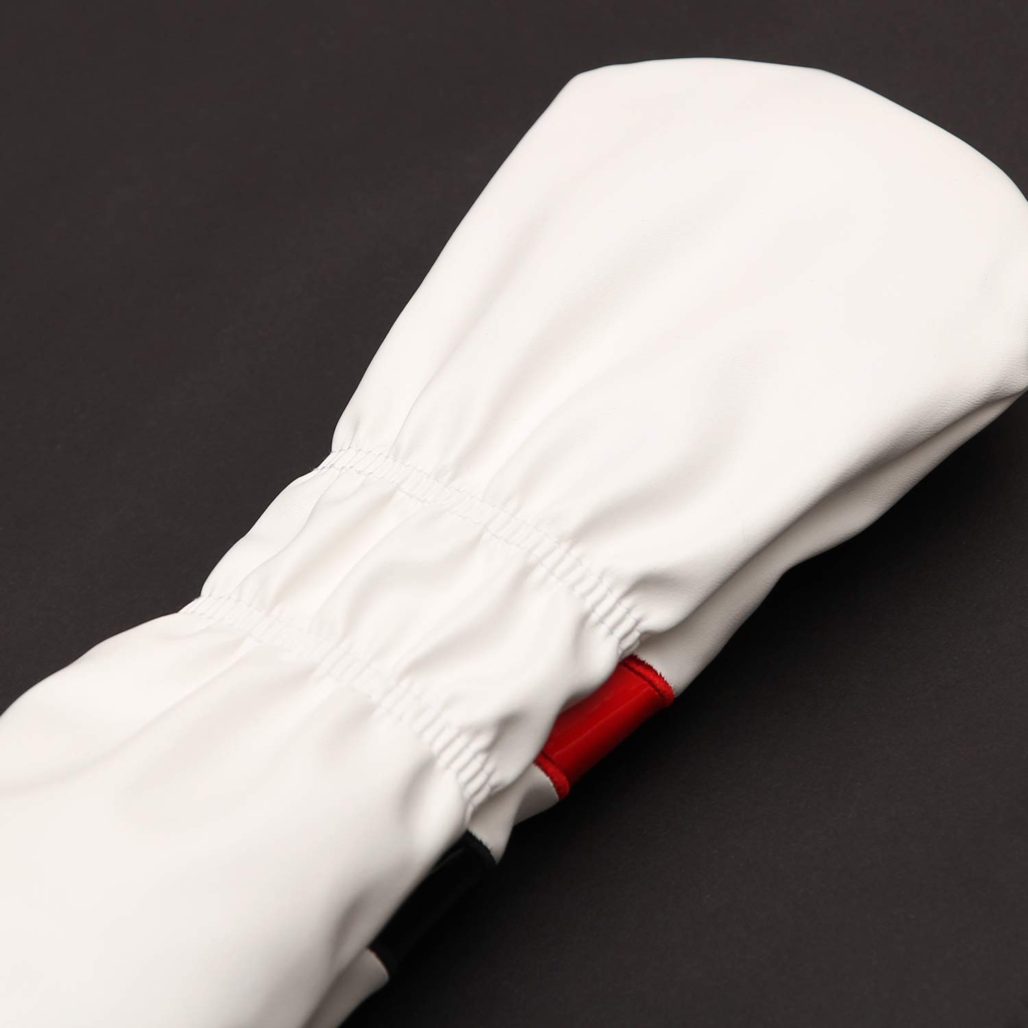 Fundas de piel sintética para cabeza de golf híbrida #5 (blanco)
