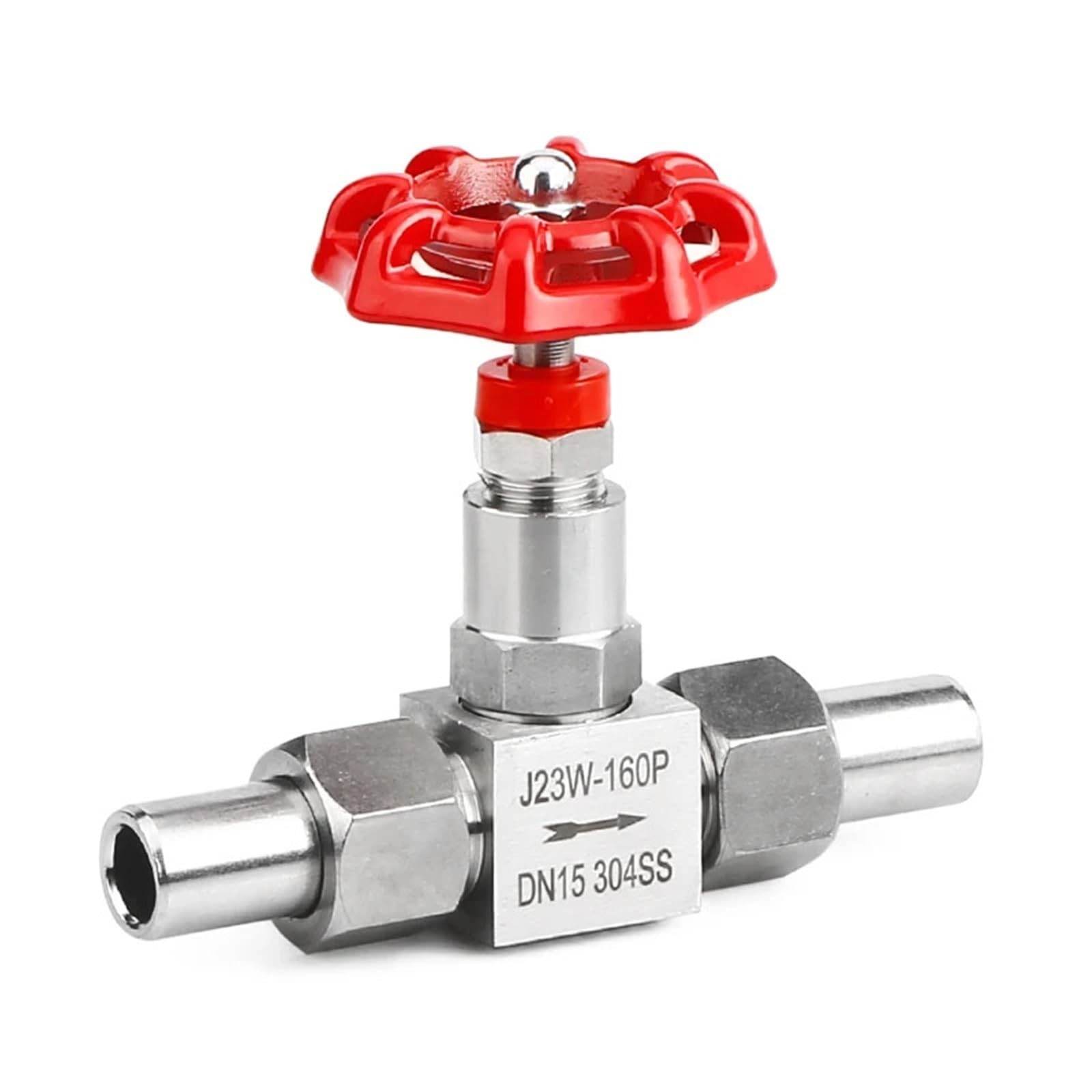 Robinet à pointeau inox DN32 J23W-160P pour régulation précise de pression d'eau