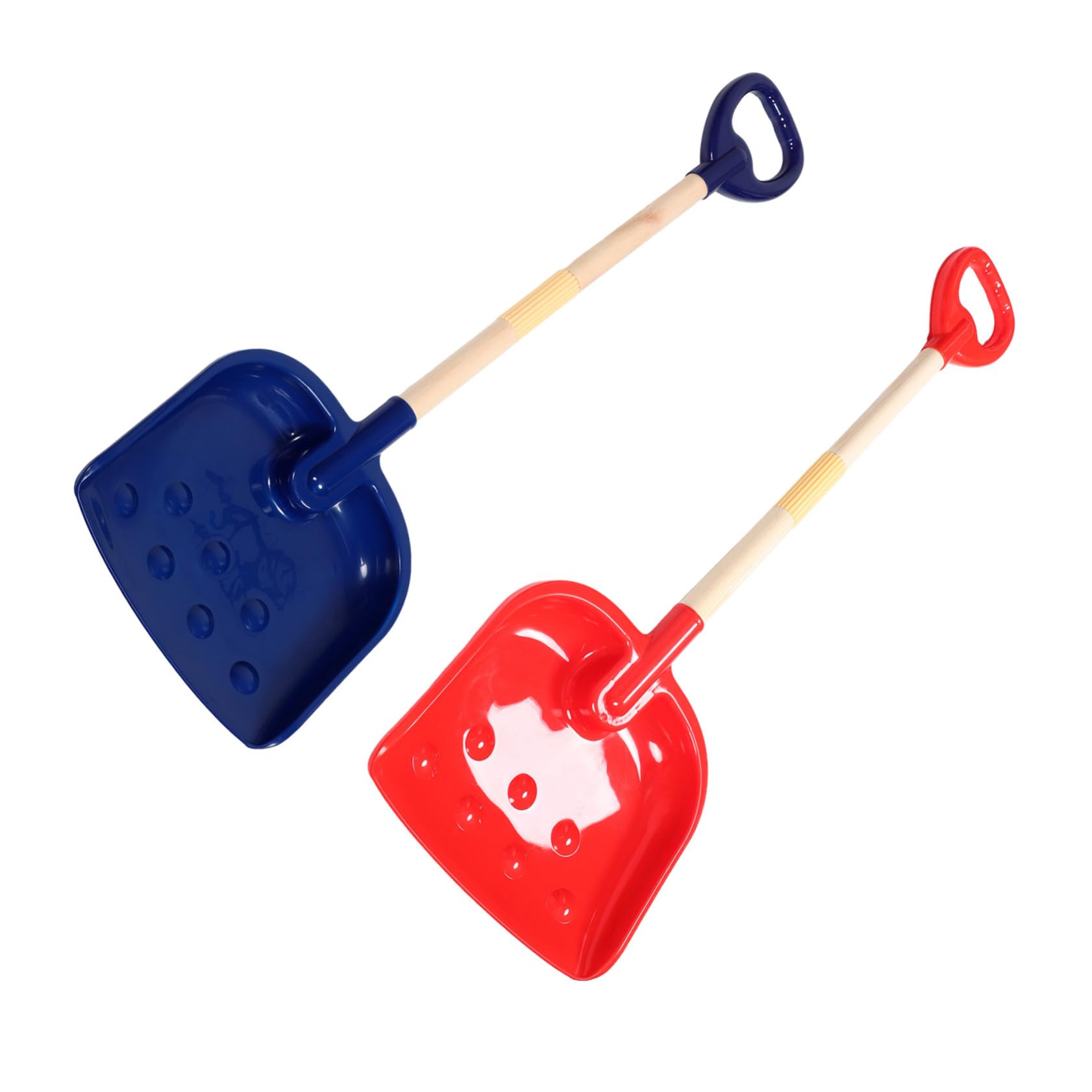 SUPVOX 2piezas Pala de Playa Plástico Grueso Juego de Palas Ergonómicas para Excavadora de Caja de Arena para Playa y Jardín