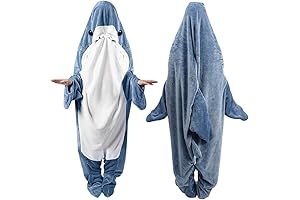 Immerse Yourself in Oceanic Ambiance with the Shark Onesie Blanket: The Perfect...