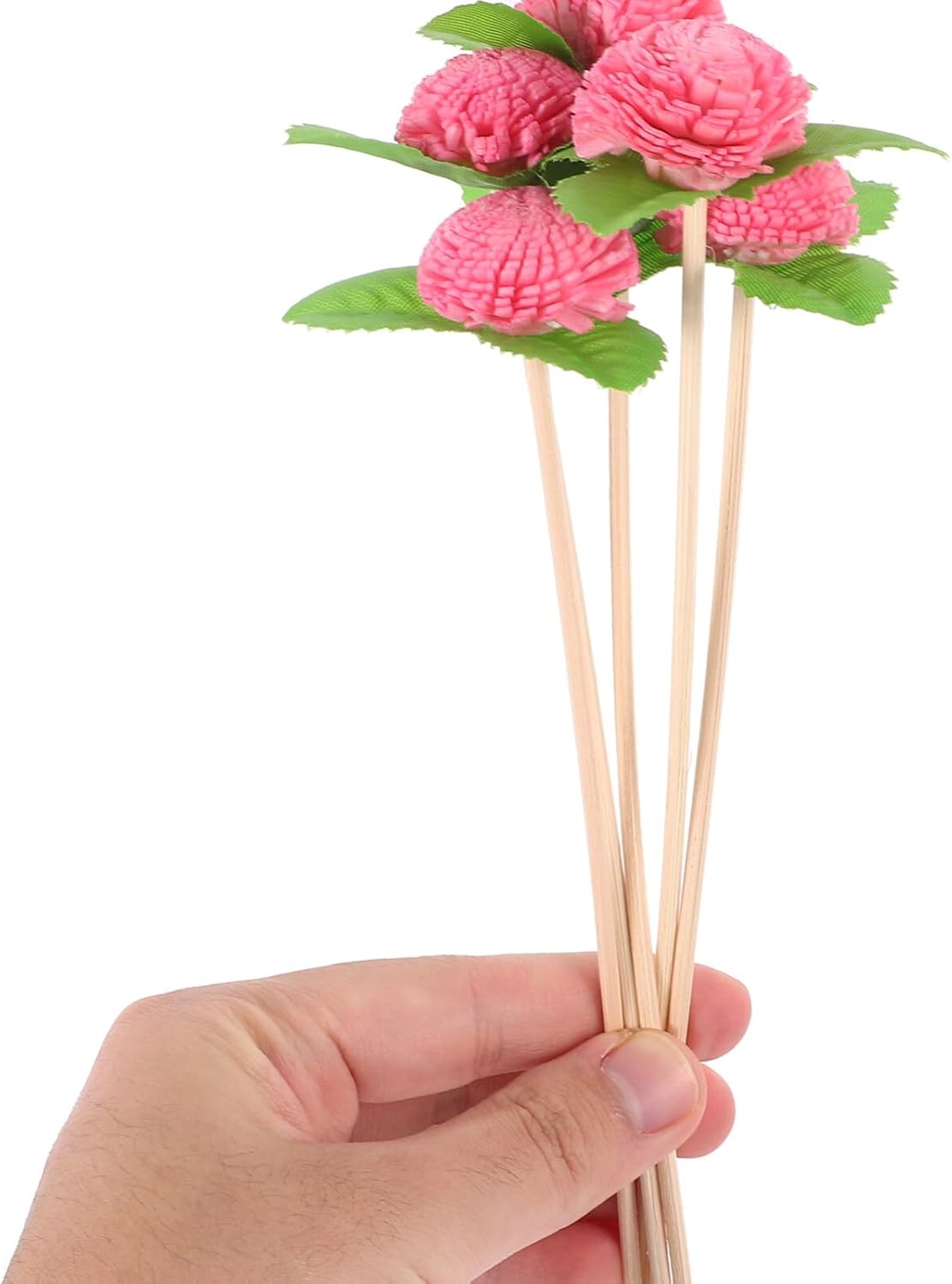 HOMSFOU Aromatherapy Dried Flower Rattan Reed Diffuser Sticks Replacement for Essential Oil Diffuser Home Fragrance Decor Wedding Living Room Ambiance 9.64X1.96X1.18In - Image 6