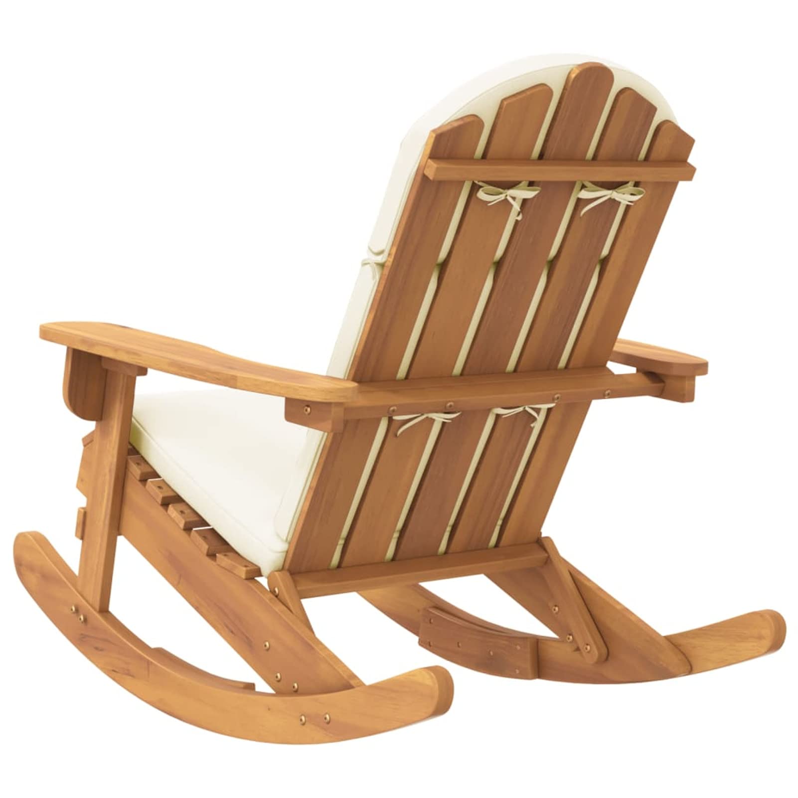 Tidyard Sedia a Dondolo Adirondack con Cuscini in Legno Massello di Acacia, Sedia a Dondolo da Giardino, Sedia da Giardino, Lettino, Sdraio