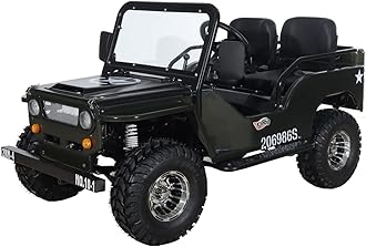 X-PRO 125cc Go Kart with 3-Speed Semi-Automatic Transmission w/Reverse, Big 18" Aluminium Rim Wheels! (Army Green)