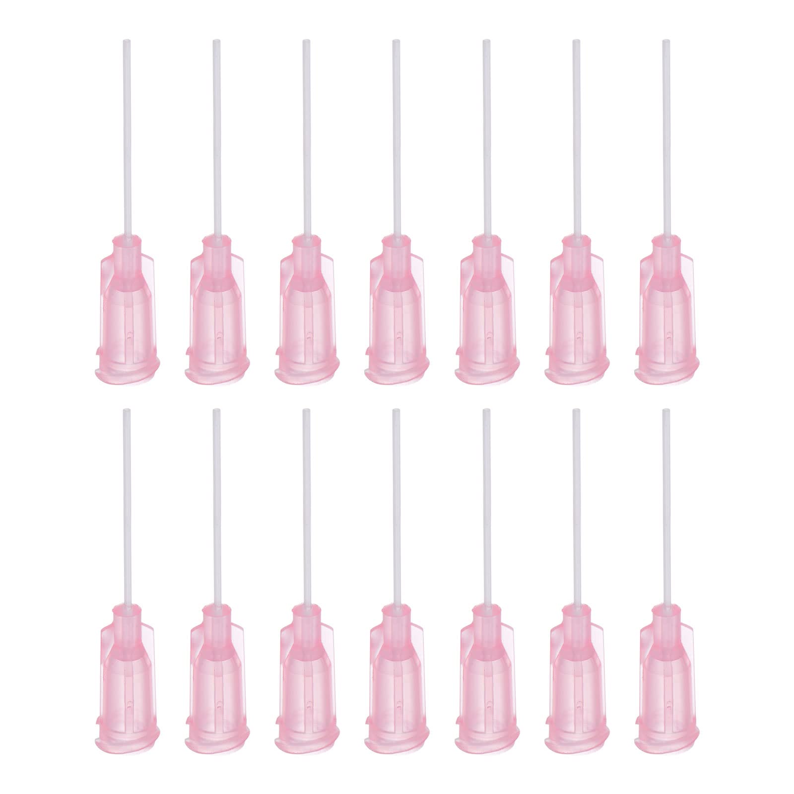 uxcell 50 Pcs 20G Plastic Dispensing Needles, 1" PP Glue Needle Tube Blunt Luer Lock Tips with PP Flexible Needle for Liquid Glue Gun, Pink-image-45